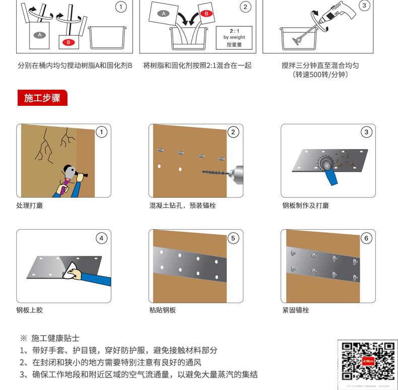 包钢工业园区粘钢加固施工过程